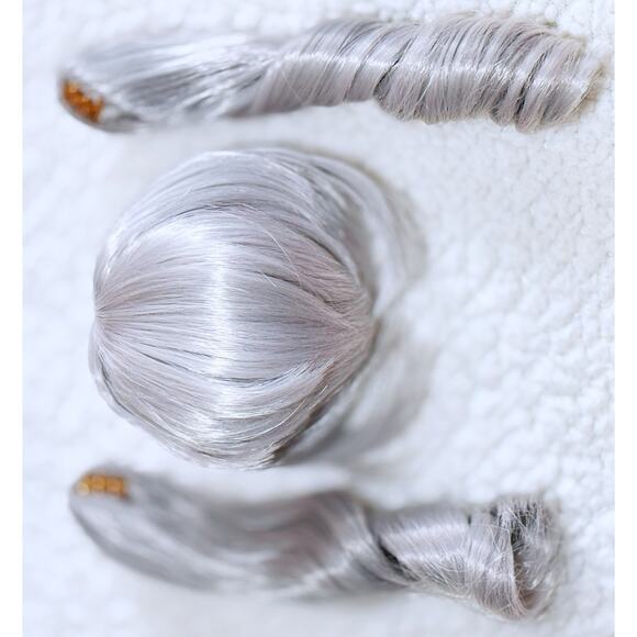 1/3 BJD Balljointed Smart Doll Super Dollfie Dream SD DD Gray Twin Tail Wig 8/9 - Picture 5 of 10